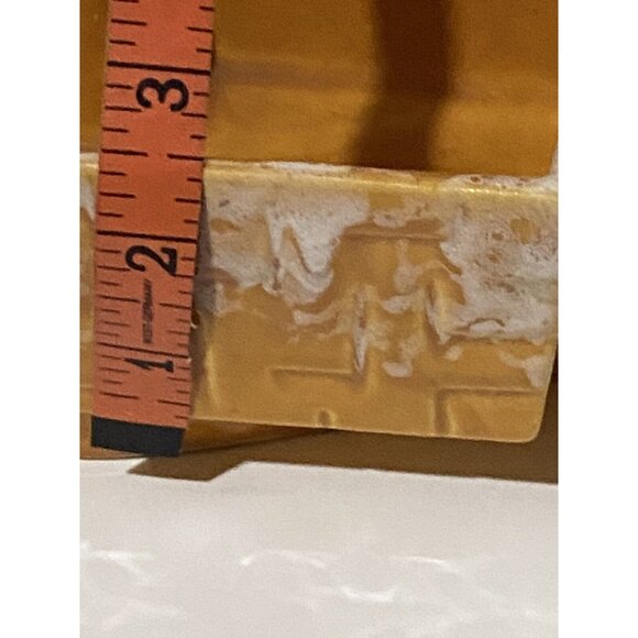 Vintage USA #273 Pottery Planter With Textured Design & Drip Glaze Finish - Picture 6 of 7